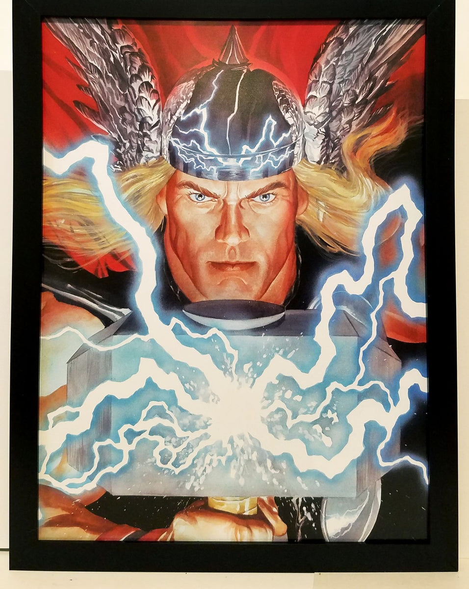 Mighty Thor by Alex Ross 9x12 FRAMED Marvel Comics Art Print
