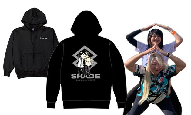 鈴木未来選手＆坂口優希恵選手 SHADEポーズパーカー | SHADE