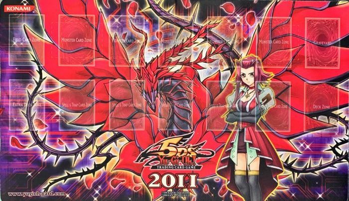 プレイマット『十六夜アキ＆ブラックローズドラゴン(2011)(2011