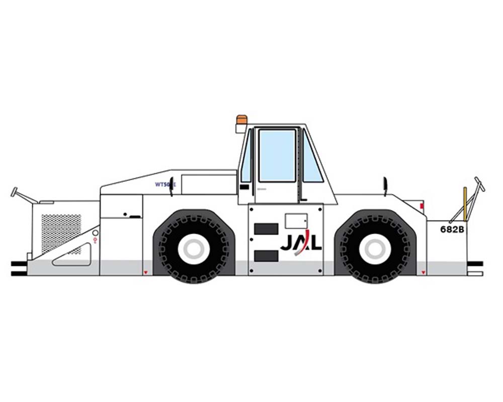www.JetCollector.com: JAL WT250E Towing Tractor 1:200 Scale JC