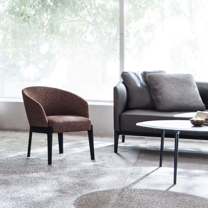 Italian contemporary design armchair - Chelsea-4 - Molteni&C