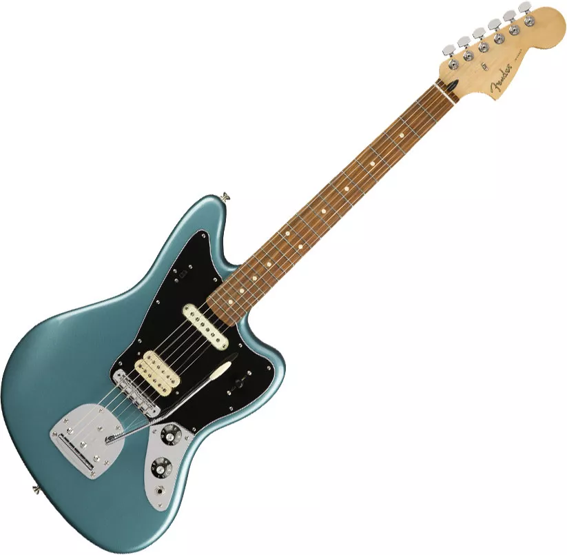 Fender Player Jaguar (MEX, PF) - tidepool Retro rock electric guitar