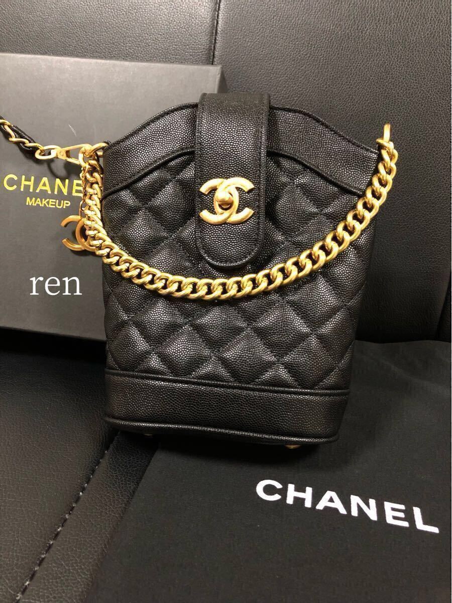 新品 CHANEL シャネル ノベルティ ショルダーバッグ ゴールドチェーン