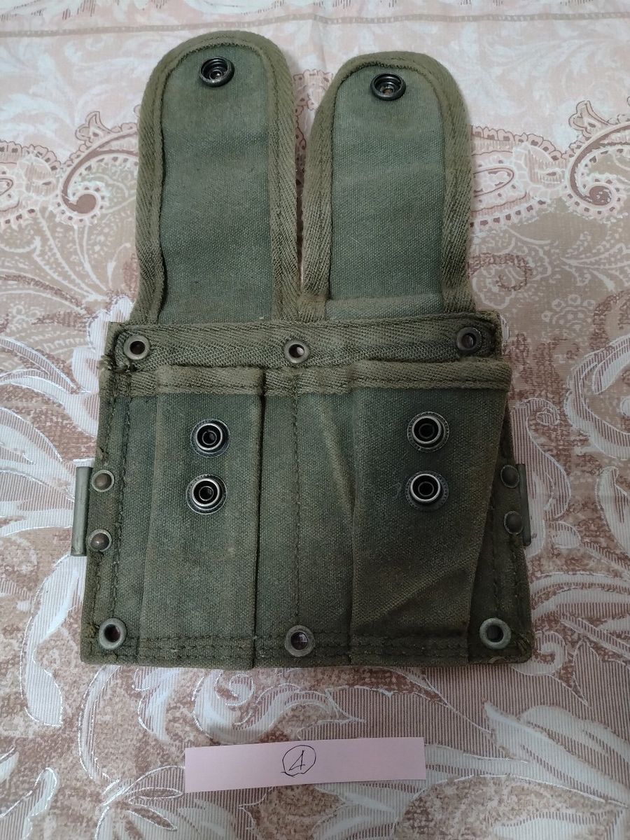自衛隊 当時の官給品 M1ガーランド小銃弾納マガジンポーチ 昭和33年