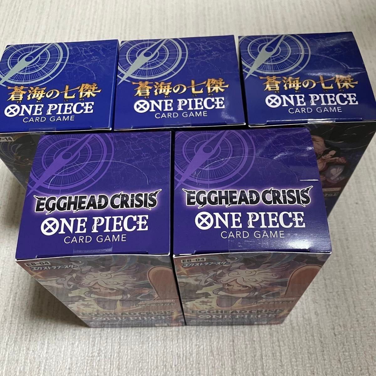 ワンピースカードゲーム 蒼海の七傑 3BOX エッグヘッドクライシス 2BOX