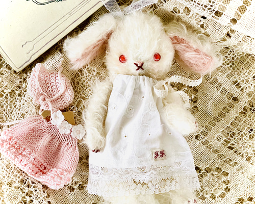 テディうさぎ ふわふわ垂れ耳うさぎちゃん テディベア ぬいぐるみ