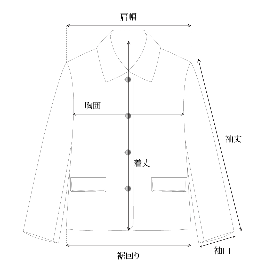 mannish high neck blouson | OHOTORO