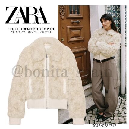 ZARA】フェイクファーボンバージャケット (ZARA/ムートン・ファー