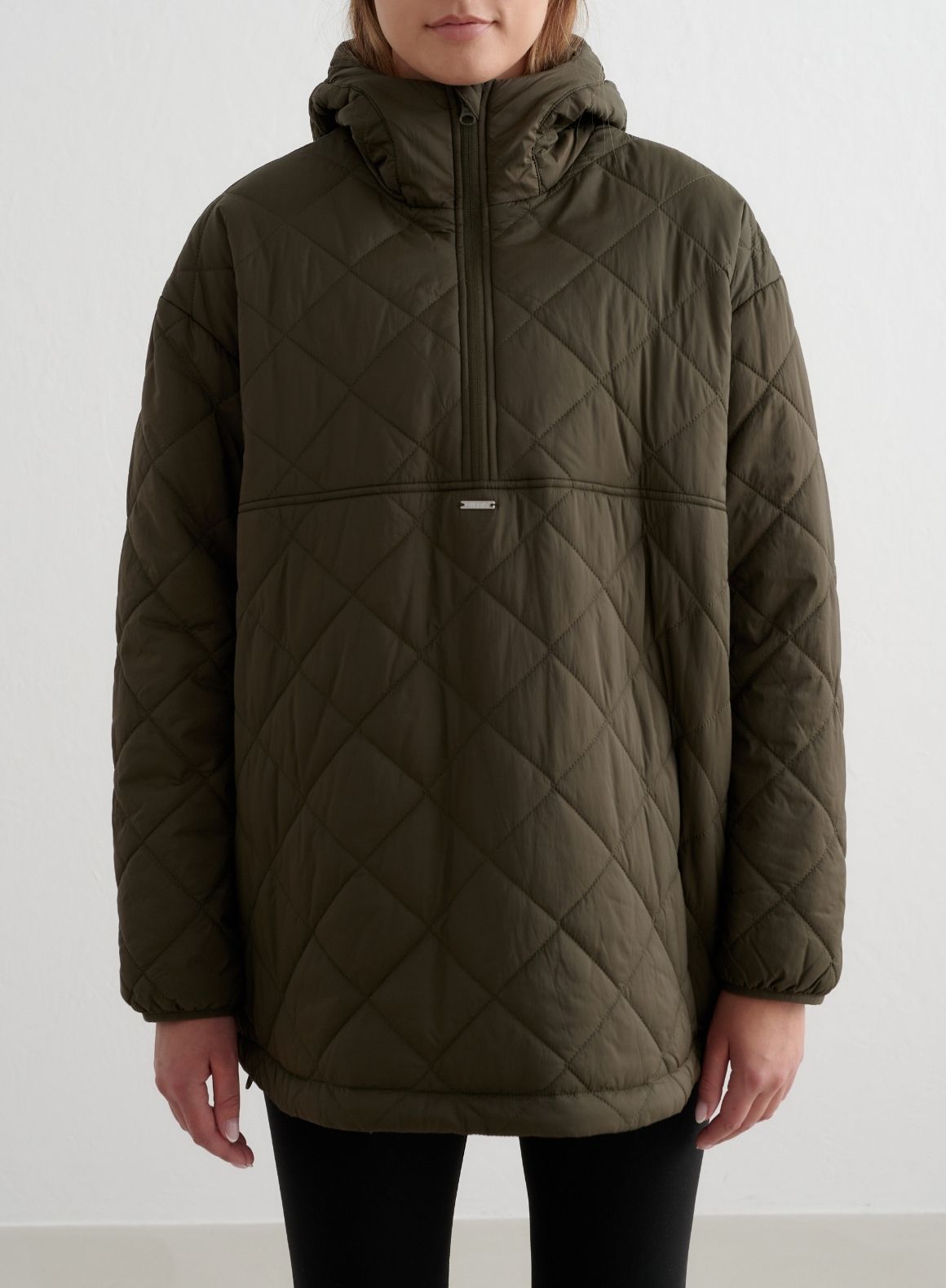 Black Oversized Quilted Anorak – AIMN NZ