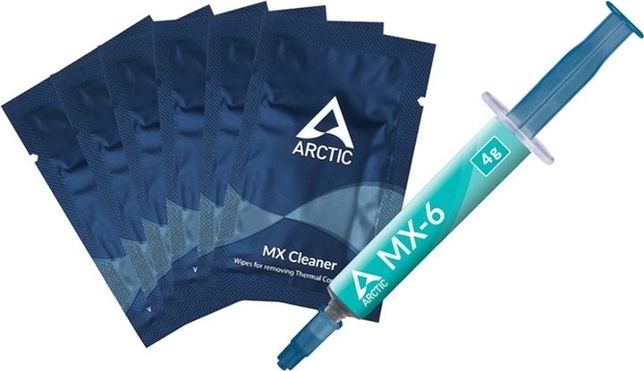 Термопаста Arctic MX-6 4 г с 6 шт MX Cleaner (ACTCP00084A) – фото