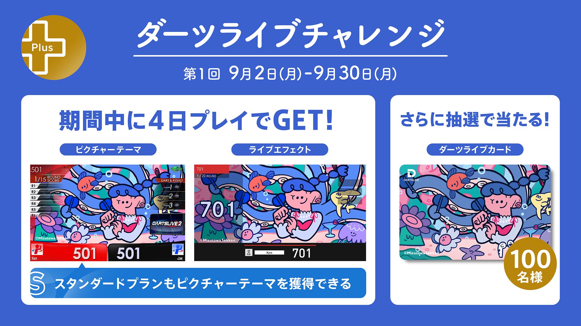 プレミアム＋】ダーツライブチャレンジ 第1回が本日スタート