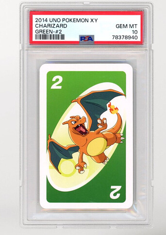 Looking for info: 2014 UNO Pokémon XY Charizard Green #2 (PSA 10