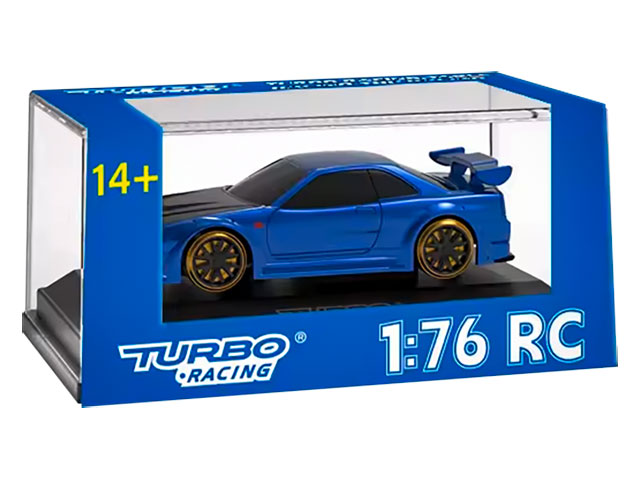 1/76 C64 Blue Drift Car［ 1/76スケール C64ブルー ドリフトカー
