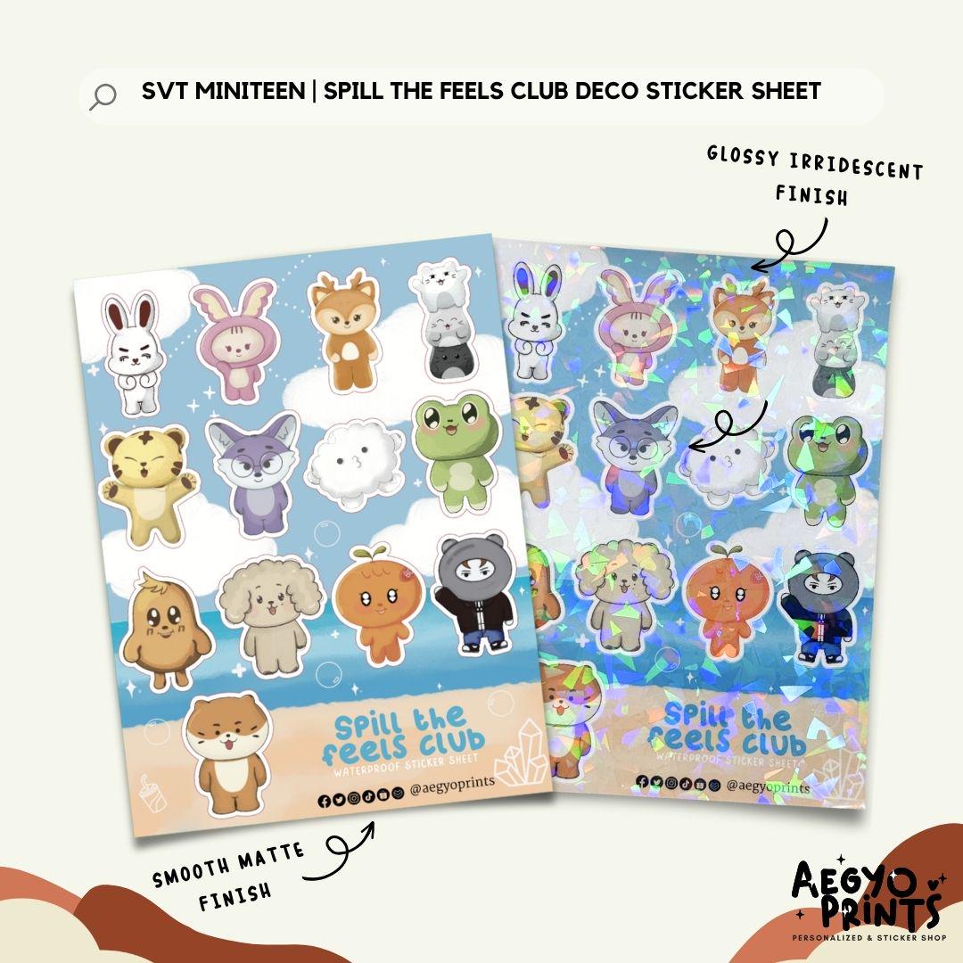 SEVENTEEN MINITEEN | Spill the Feels Club Deco Sticker Sheet | Fan