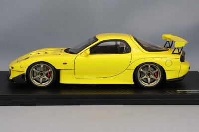 1/18 scale Ignition INITIAL D Mazda RX-7 (FD3S) Yellow IG2868 | eBay