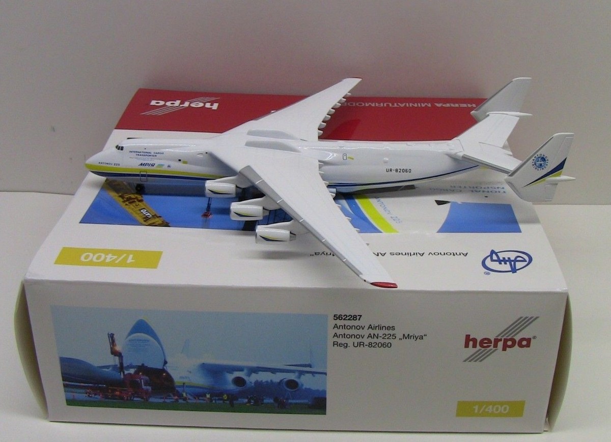 Herpa Wings Antonov AN-225 Mriya BLUE/YELLOW 1/400 HE562287 | eBay