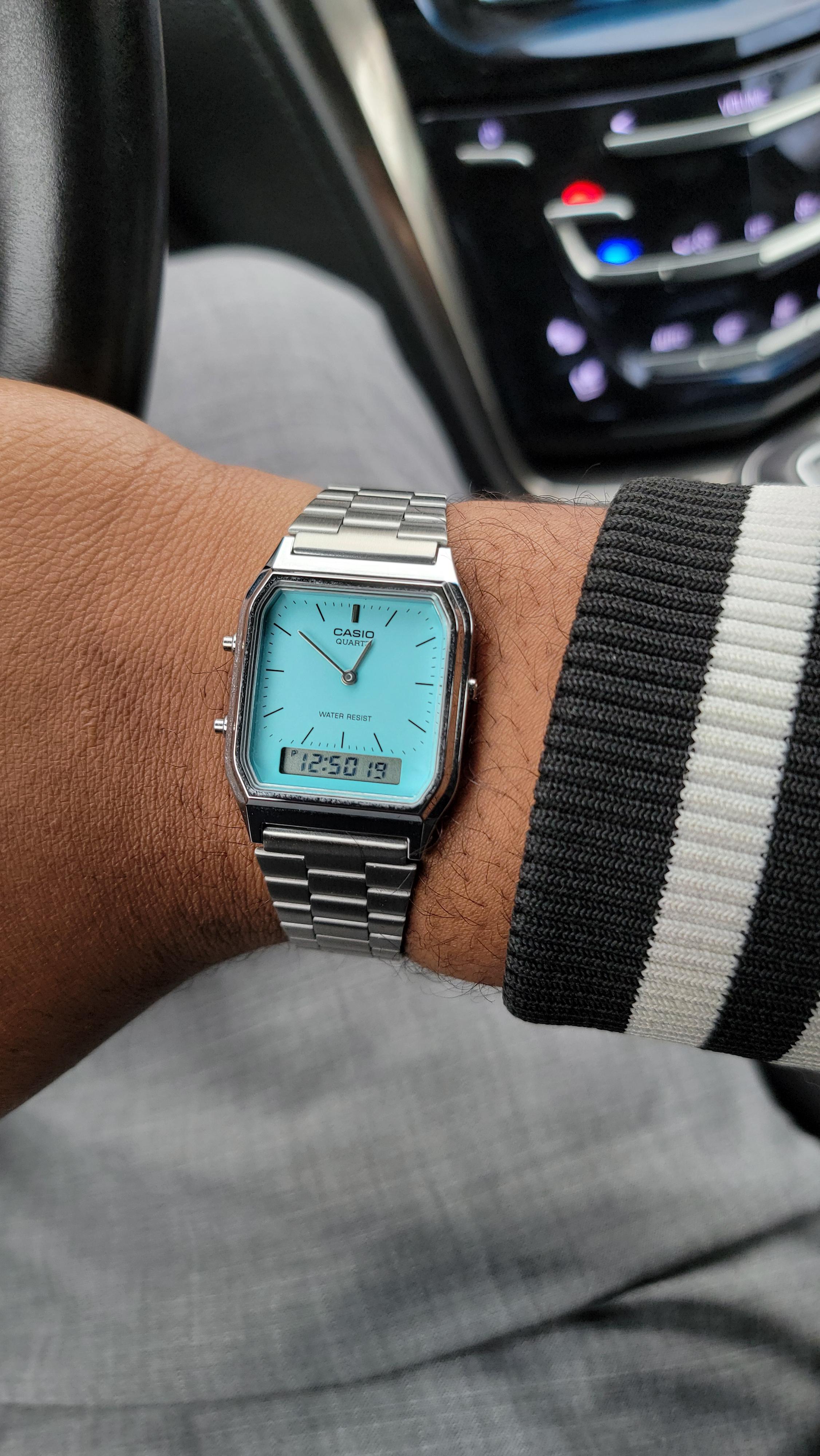 Casio] あのティファニーブルー、マジで映えるよね！ : r/Watches