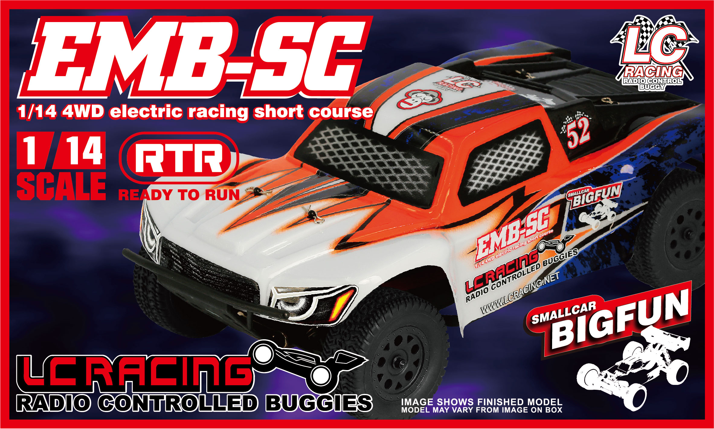組立済RTR【LCレーシング】 EMB-SC 1/14 ショートクローラー 技適認証
