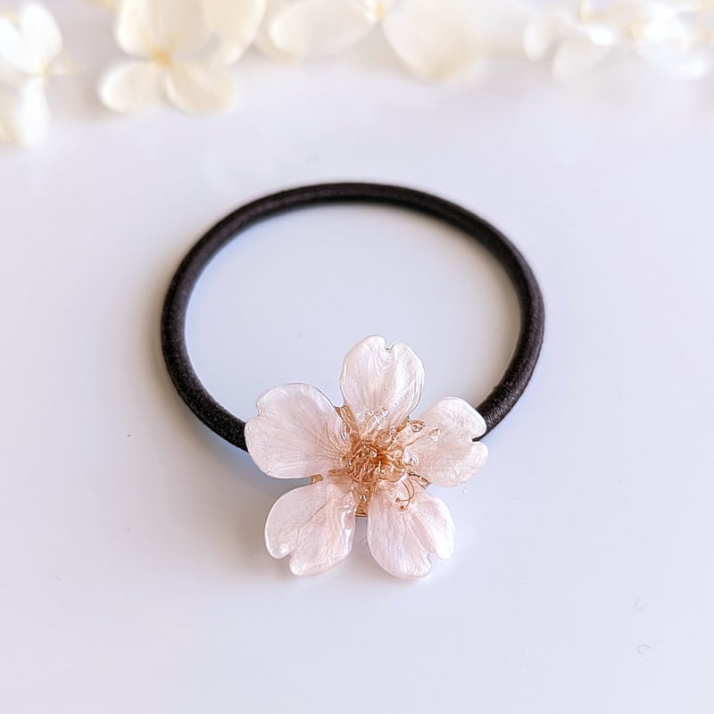 受注制作】Everpink. 本物の桜 厳選したお花で仕上げる桜のヘアゴム