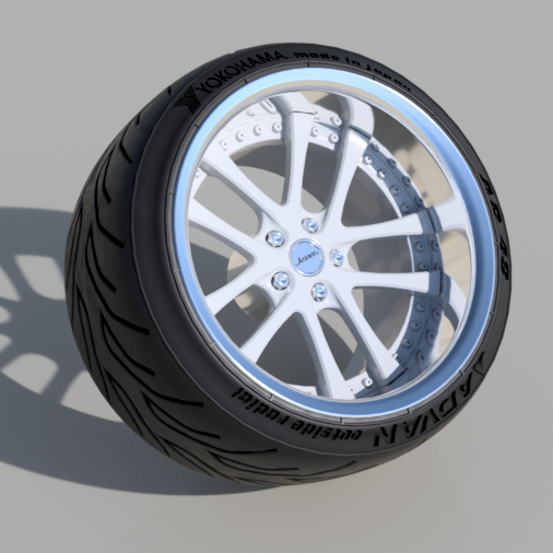 🌆 WEDS Kranze LXZ 18inch rims for Diecast and scale models wheels