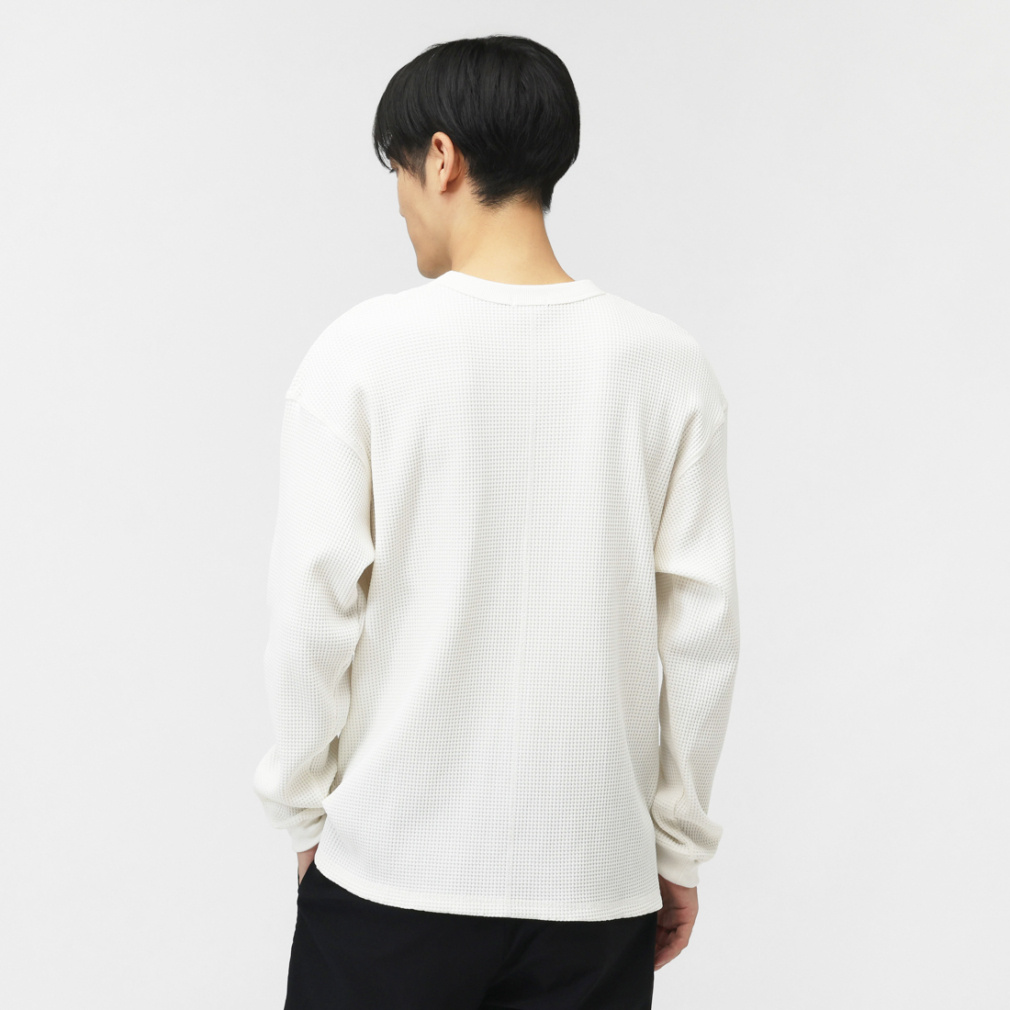ティゴラ メンズ 長袖 Tシャツ ワッフルロングTシャツ TR-9C1625TL