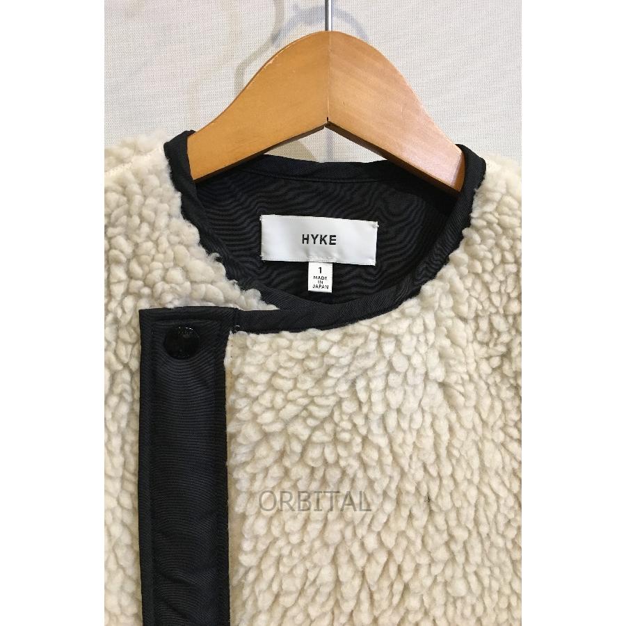 二子玉)HYKE ハイク FAUX SHEARLING COAT 定価64,900円 ボアフリース