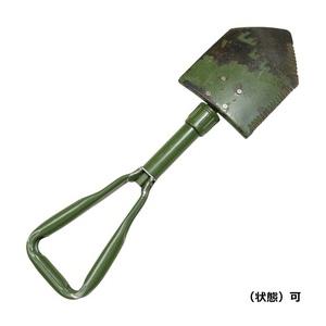 イギリス軍放出品 3つ折りスコップ 収納カバー付き DPM迷彩 [ 並下品