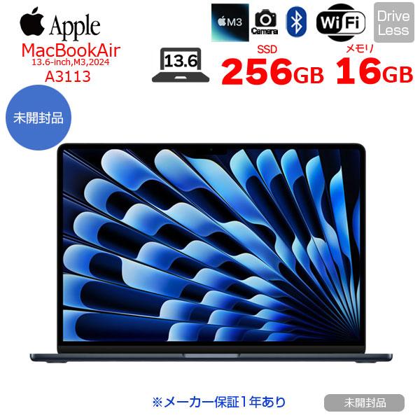 MacBook Air 【メーカー保証1年】Apple 13.6inch MC8K4J/A A3113 2024