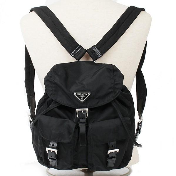 PRADA（プラダ） ナイロン リュックサック B6677 ブラック NERO 10296