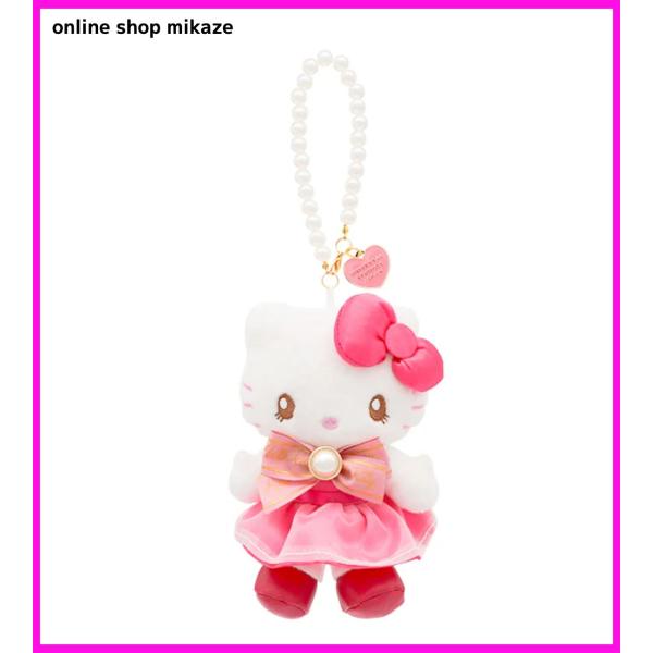 USJ ハローキティ ぬいぐるみキーチェーン パール風ストラップ お土産