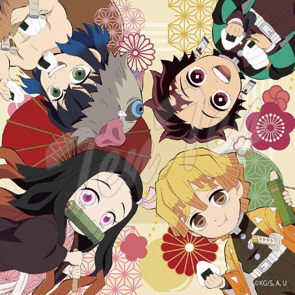 鬼滅の刃 街道歩きシリーズ ミニタオル 炭治郎 禰豆子 善逸 伊之助