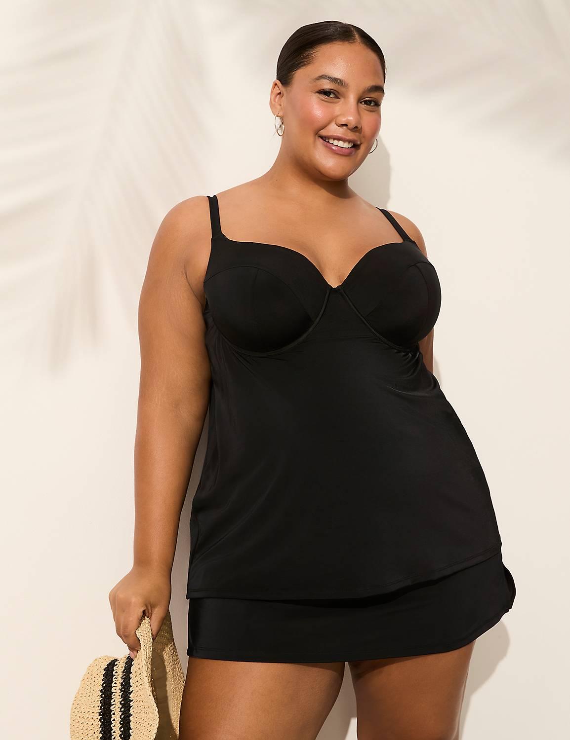 Plus Size | Side Slit Swim Skirt | LaneBryant