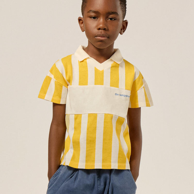 The Campamento（カンパメント） 2025SS YELLOW STRIPE KIDS T-SHIRT