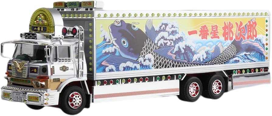 Amazon.co.jp: スカイネット 1/32 RCトラック野郎 No.03 一番星 望郷一