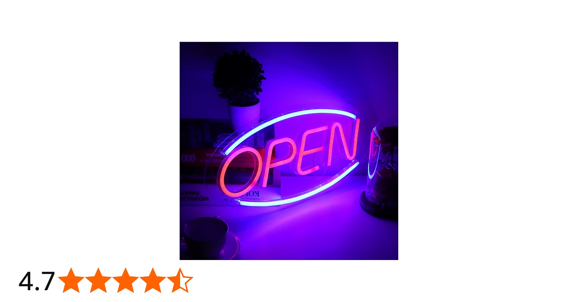 Amazon.co.jp: ネオンサインバーライト OPEN 電飾 ビールバー 広告用