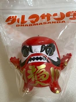 Amazon.co.jp: ユーキデイドリーマー ダルマサンダ 赤 ソフビ : おもちゃ