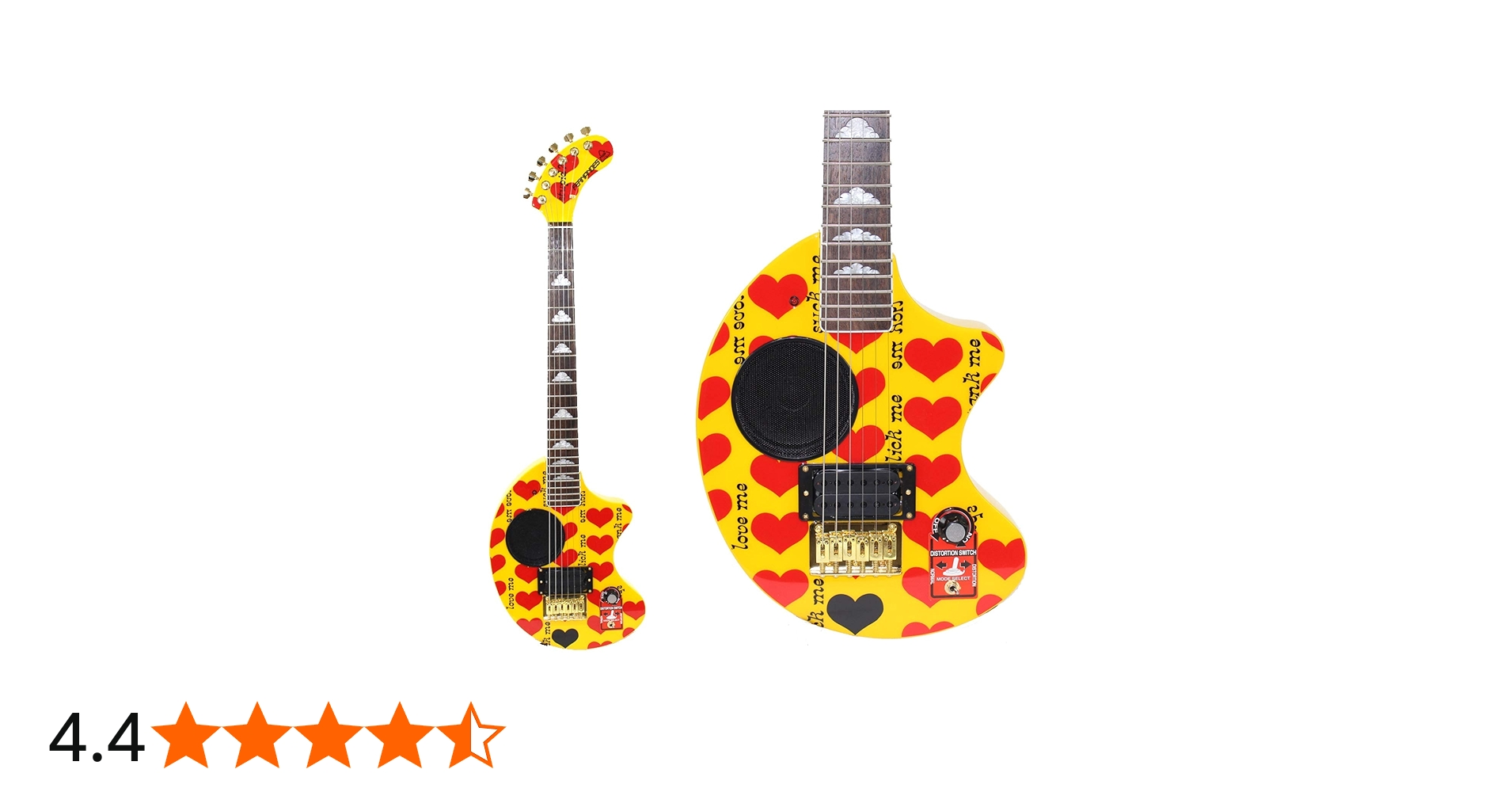 Amazon | FERNANDES フェルナンデス ミニエレキギター YELLOW HEART-ZO