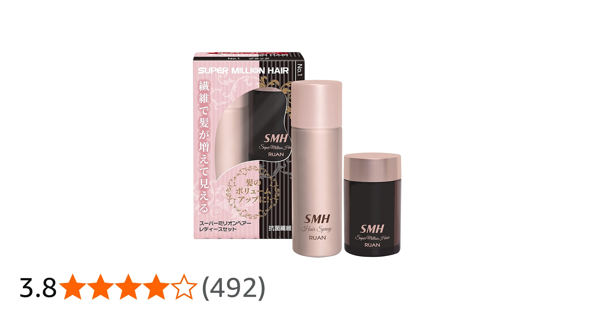 Amazon | スーパーミリオンヘアー レディースセット ブラック No.1
