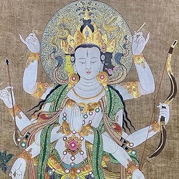 Amazon｜スクロールハンギングタンカ、チベタンタンカ、 チベット仏教