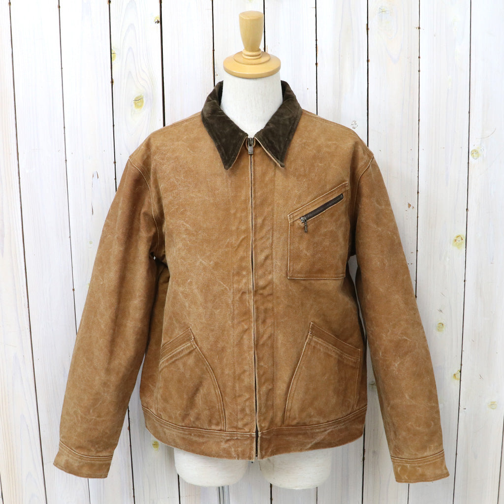 Needles (ニードルズ) : Zipped Work Jacket-Duck Canvas/Kakishibu