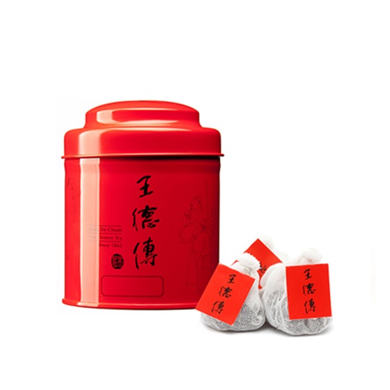 王徳傳茶荘手作りティーバッグ-凍頂ウーロン茶15入(赤缶)