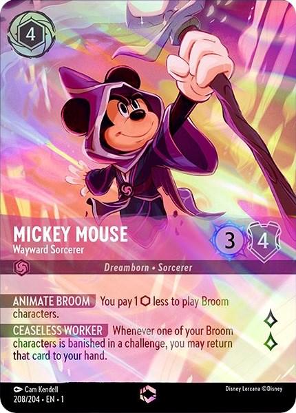 Mickey Mouse - Wayward Sorcerer #208 Prices | Lorcana First