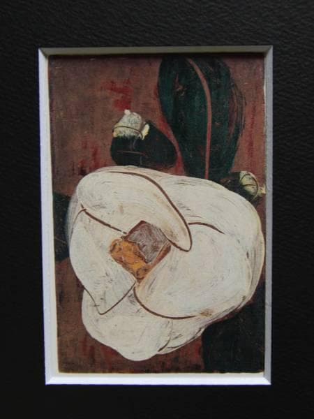 香月　泰男、白椿、希少な額装用画集より、美品、新品額装付