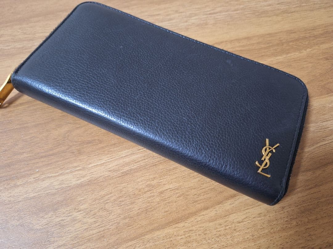 SAINT LAURENT 長財布 黒 レザー