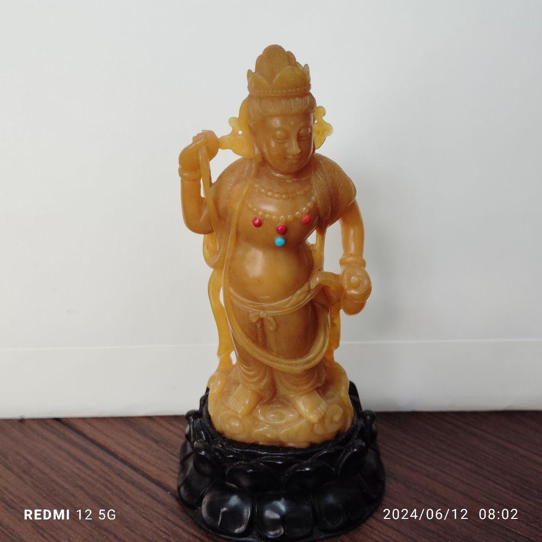 中国古美術/田黄石/観音様/置物 黄楊彫刻『観音菩薩』【ポイント5％還元中】 : アートの友社 黄楊彫刻