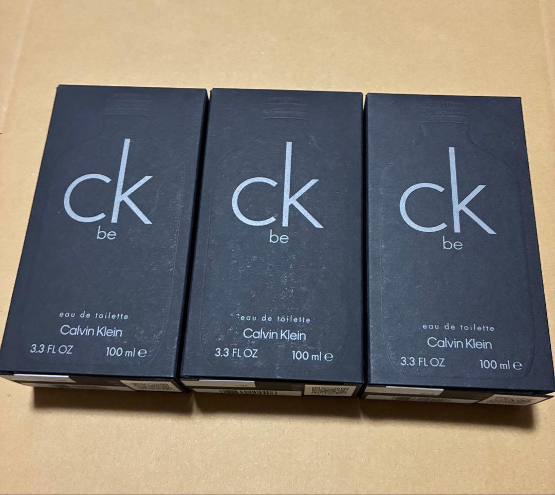 新品◆カルバンクライン CK be 100ml ×3本◆送料０！※外フィルムなし
