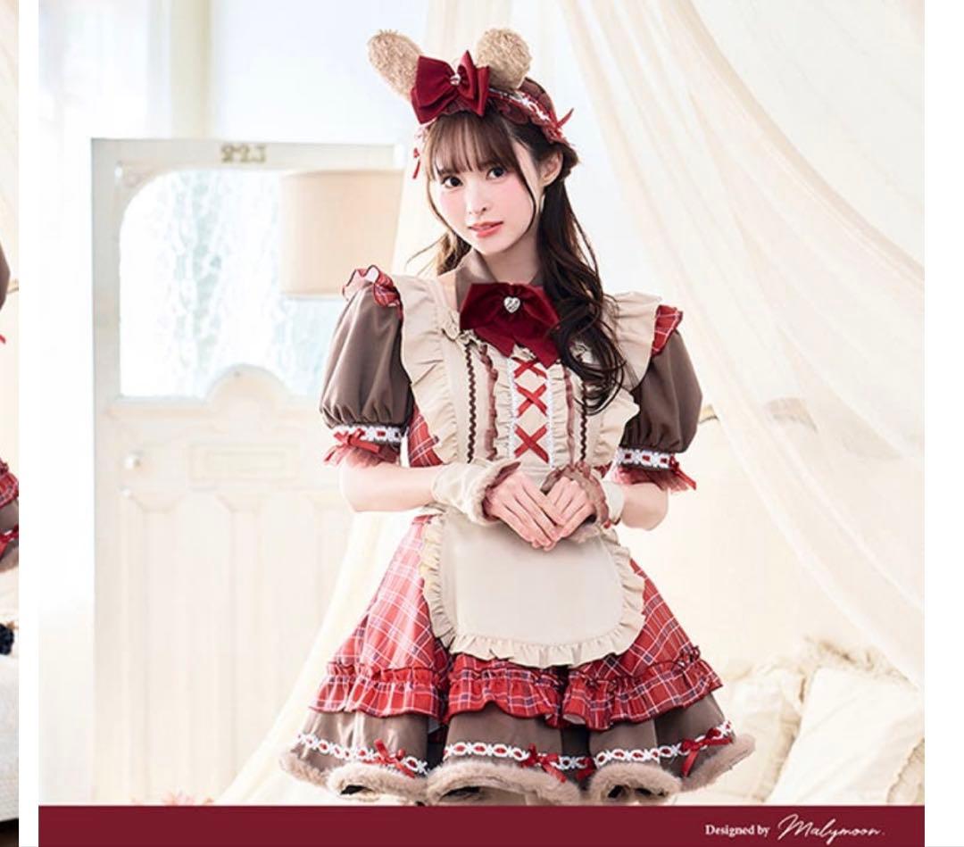 Malymoon ロココチェックアニマルメイド