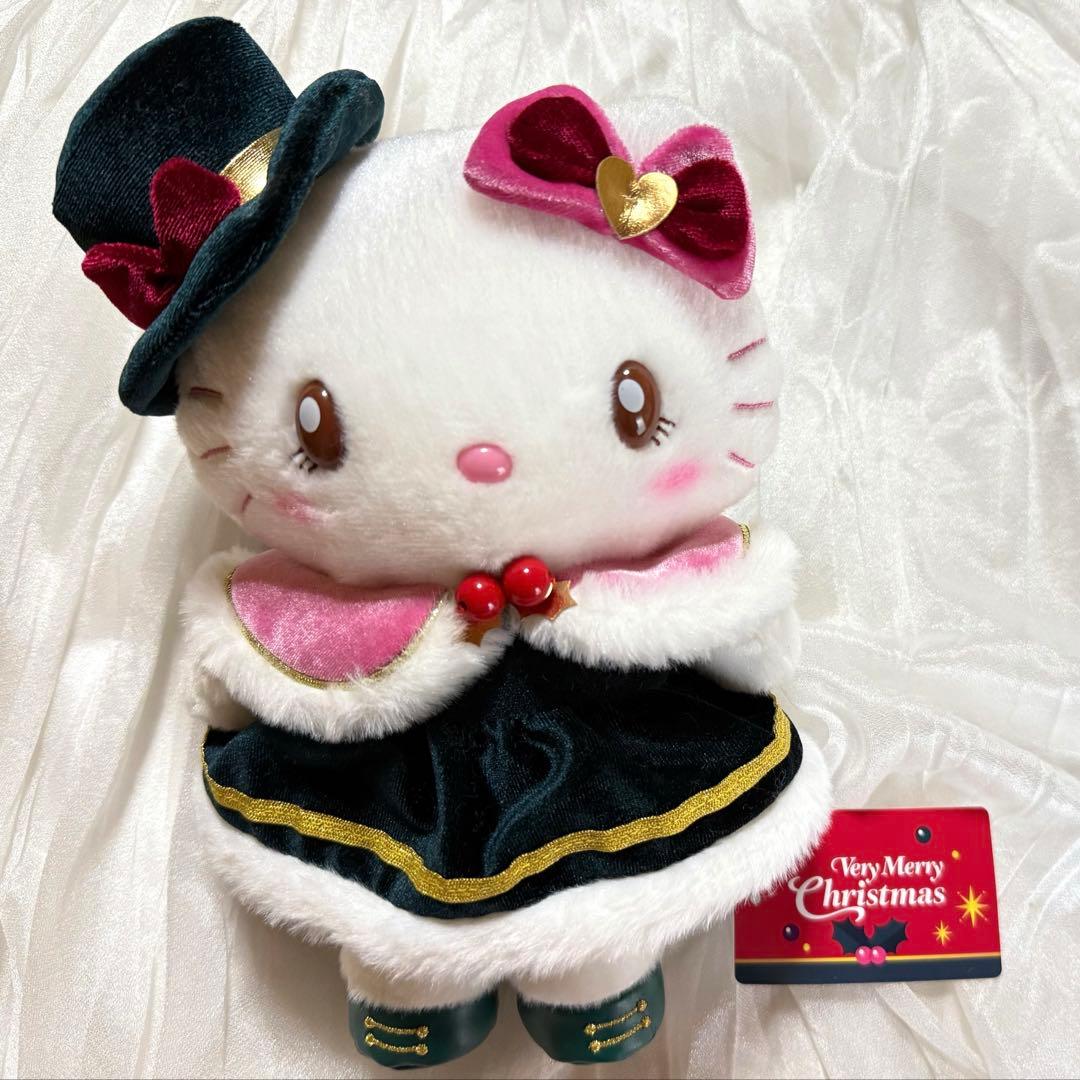 【最終値下げ】ハローキティ ぬいぐるみ 2023 ユニバ　クリスマス ハローキティぬいぐるみ（USJクリスマスグッズ2023）| キャステル