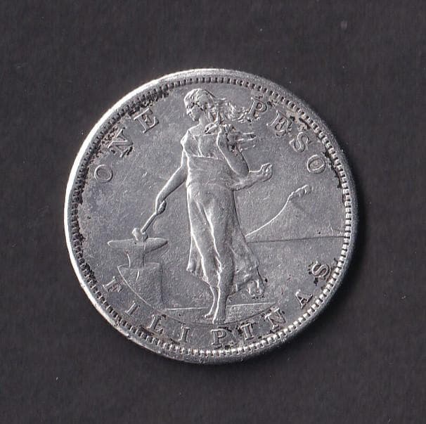 フィリピン 1ペソ銀貨 1907年 古銭 希少