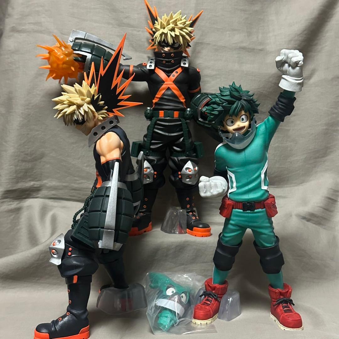 一番くじ 僕のヒーローアカデミア 爆豪勝己 緑谷出久 フィギュア 3個セット 一番くじ 僕のヒーローアカデミア Fight On!
